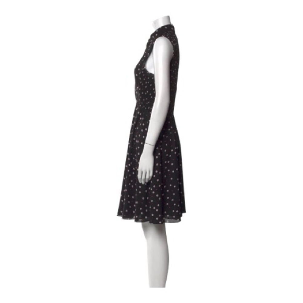 Kate Spade Daisy Dot Dress, Navy Floral, Size 10, Sleeveless Fit & Flare Smocked - Picture 11 of 12